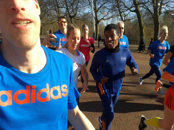 Haile Gebrselassie Running With A Legend