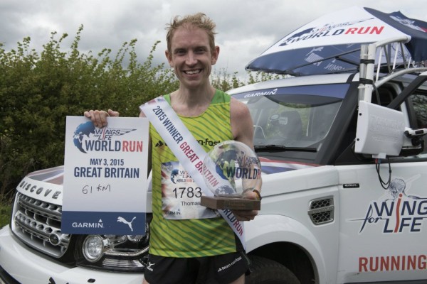 wings for life world run winner Tom Payn